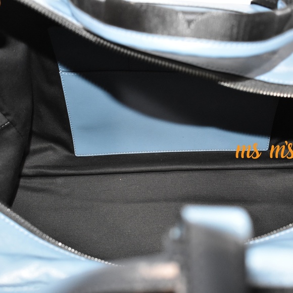 MCM Bags Nwt Mcm Large Blue Lambskin Duffel Travel Bag Poshmark